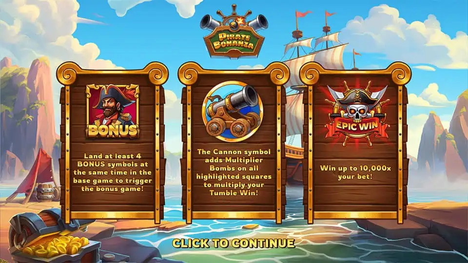 Pirate Bonanza slot features