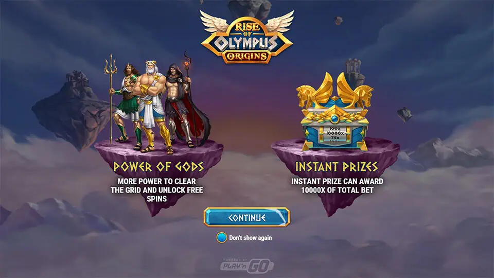Rise of Olympus Origins slot features