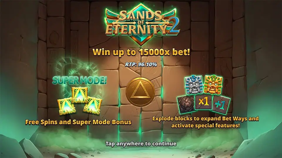 Sands of Eternity 2 slot features