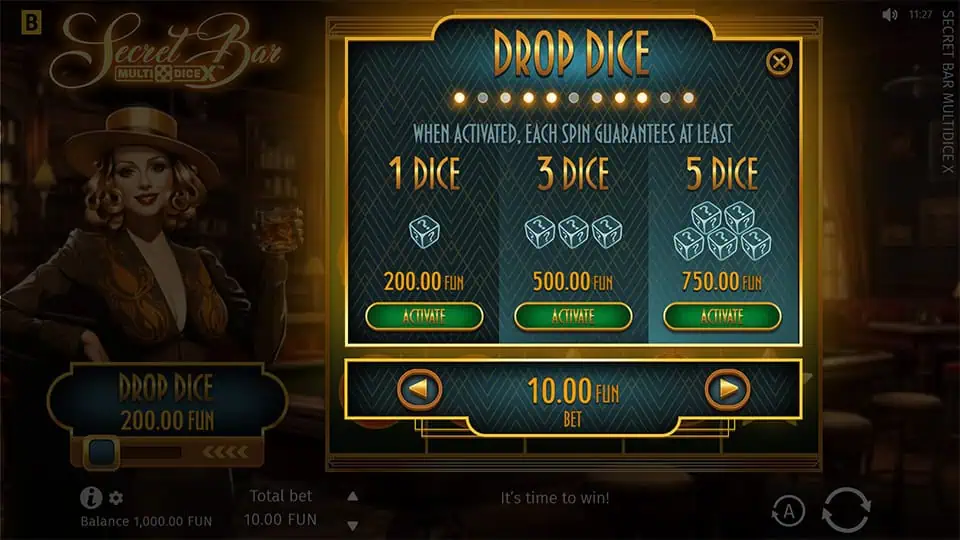 Secret Bar MultiDice X slot bonus buy