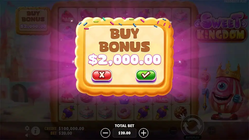 Sweet Kingdom slot bonus buy