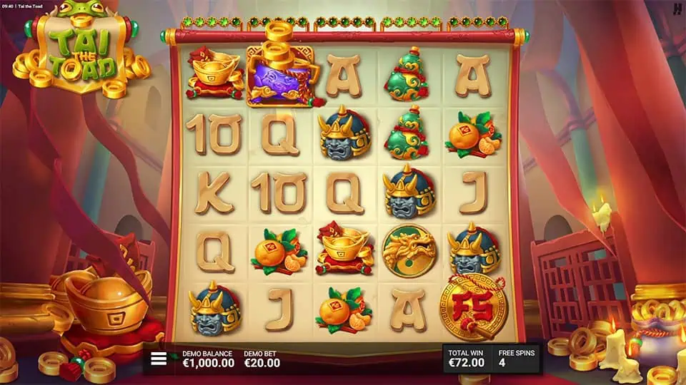 Tai The Toad slot feature symbol collector