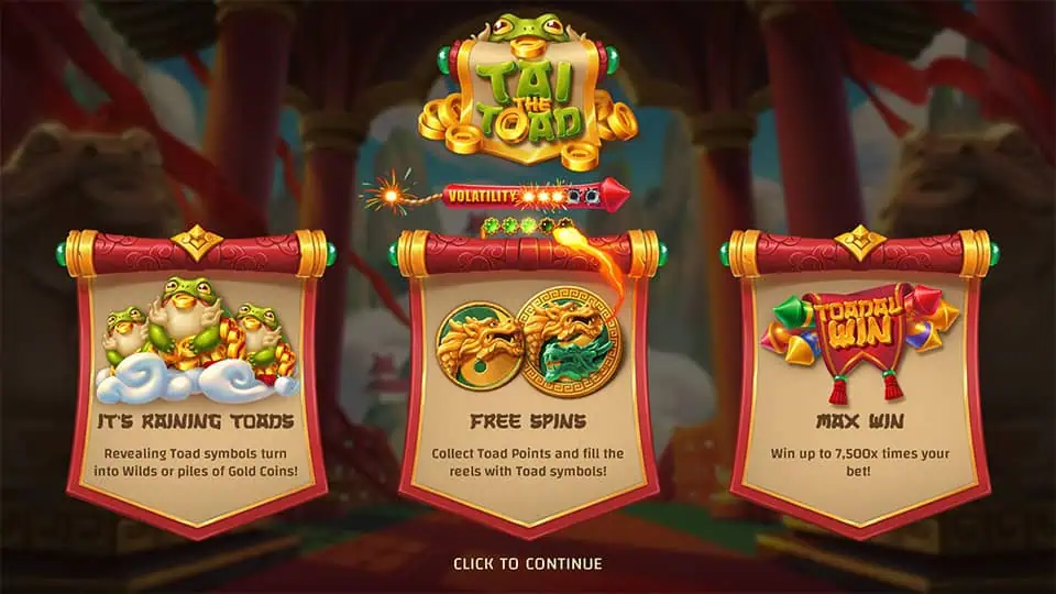 Tai The Toad slot features