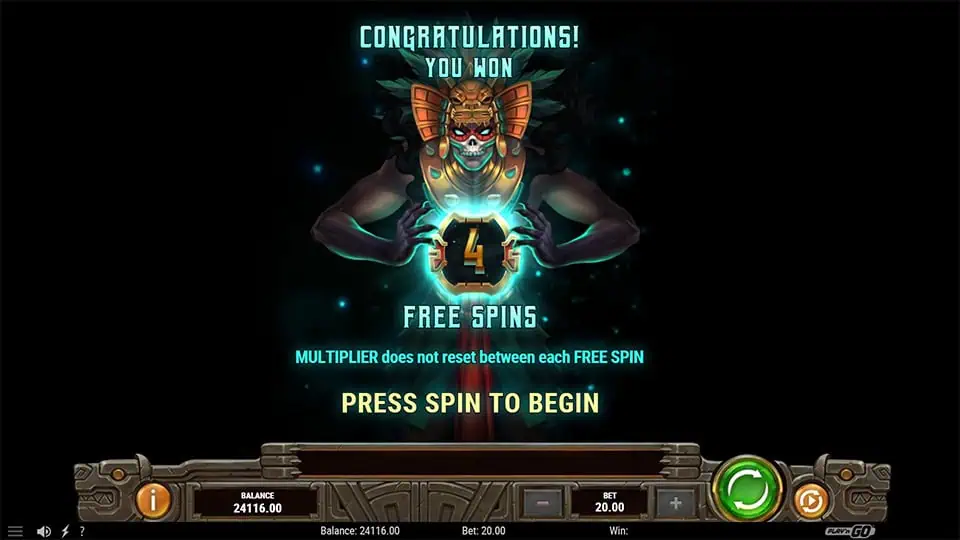 Temple of Tollan slot free spins