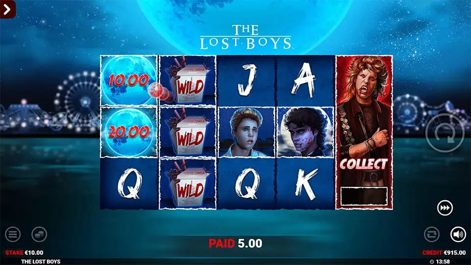 The Lost Boys slot feature collect symbol