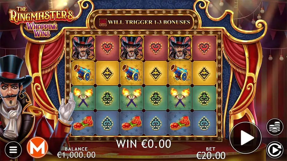 The Ringmasters Whopping Wins slot