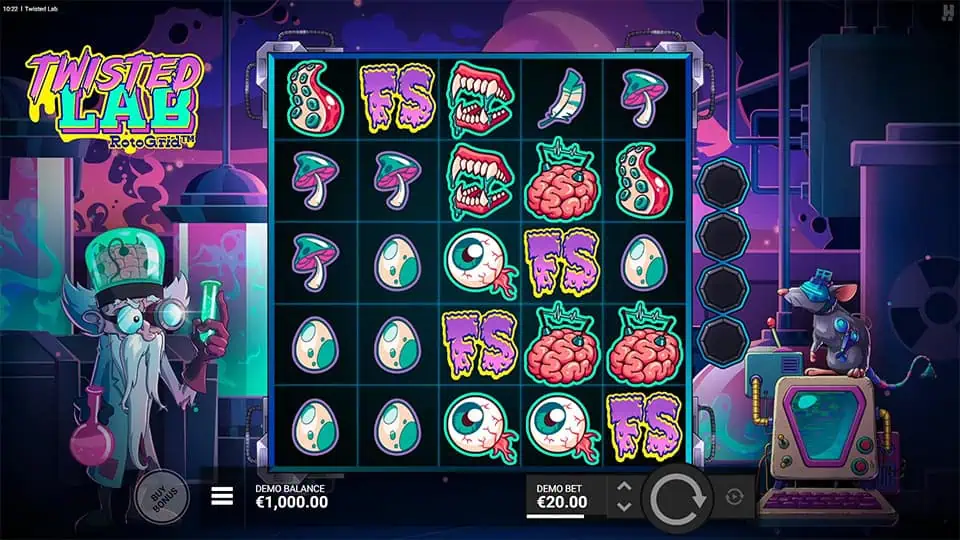 Twisted Lab RotoGrid slot free spins