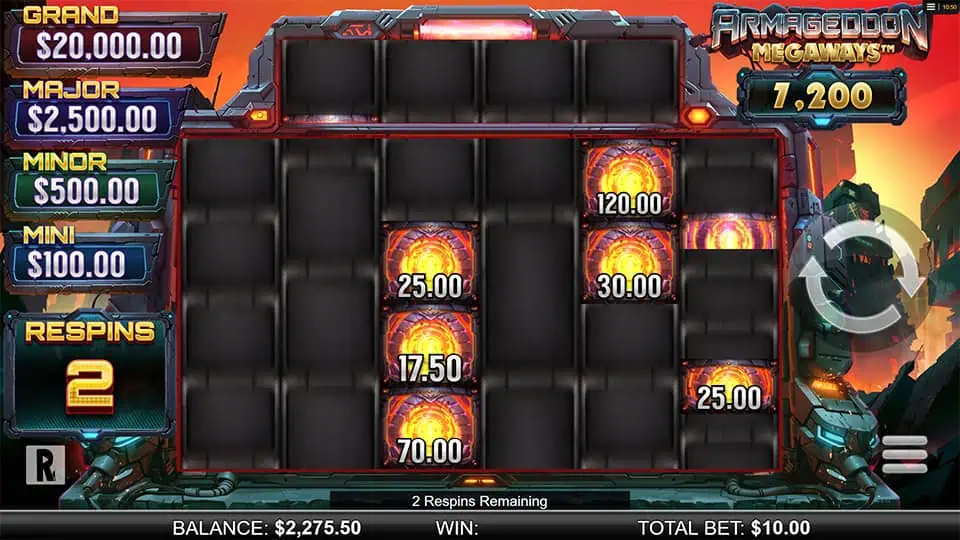 Armageddon Megaways slot free spins