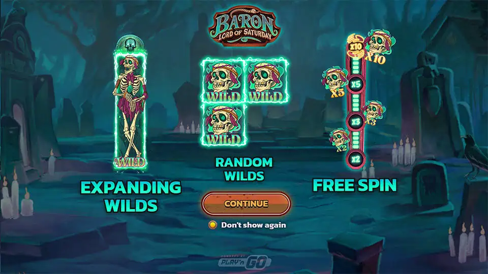 Baron Lord of Saturday slot features