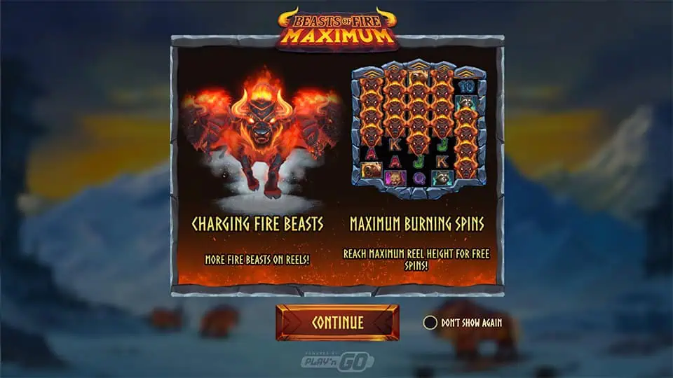 Beasts of Fire Maximum slot features