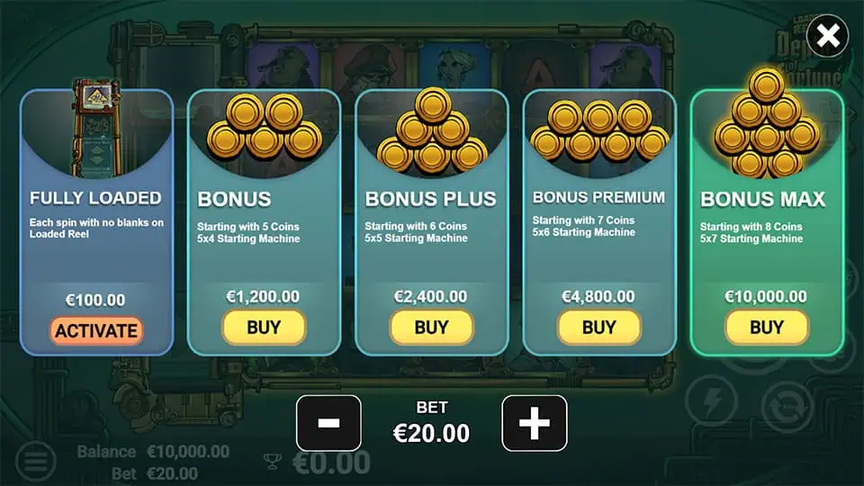 Depths of Fortune slot bonus buy