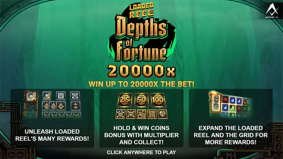 Depths of Fortune slot features