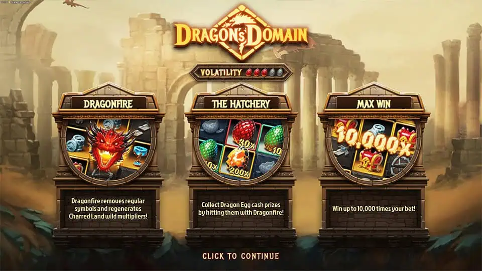 Dragons Domain slot features