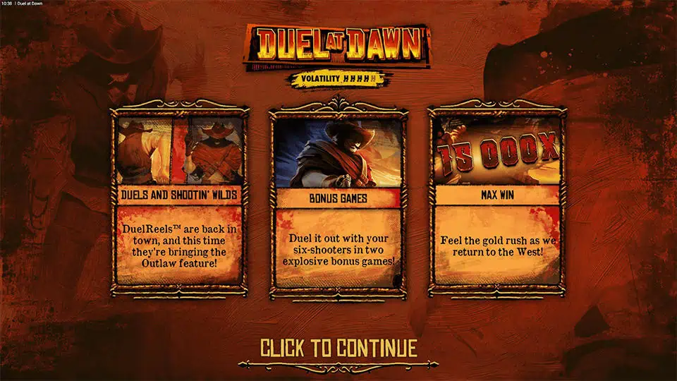 Duel At Dawn slot features