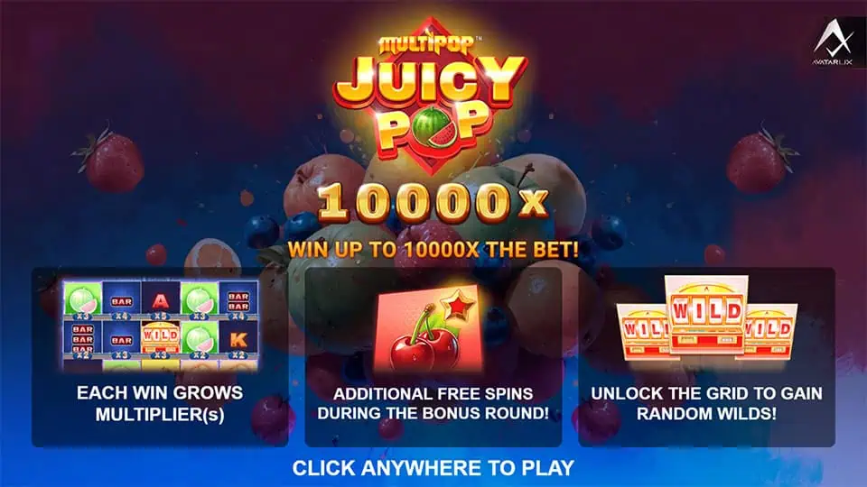 JuicyPop slot features