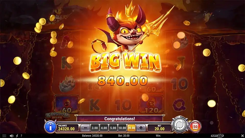 Kingdom Below slot big win