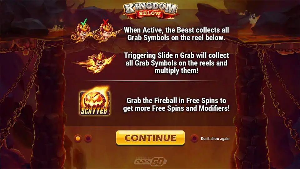 Kingdom Below slot features