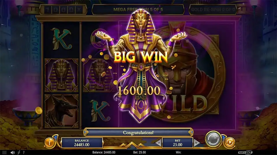 Legion Gold and the Sphinx of Dead slot big win