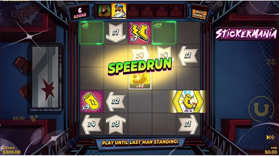 Stickermania slot feature speedrun