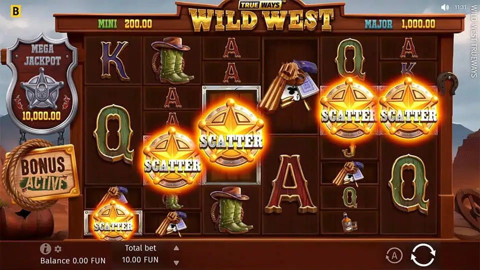 Wild West Trueways slot free spins