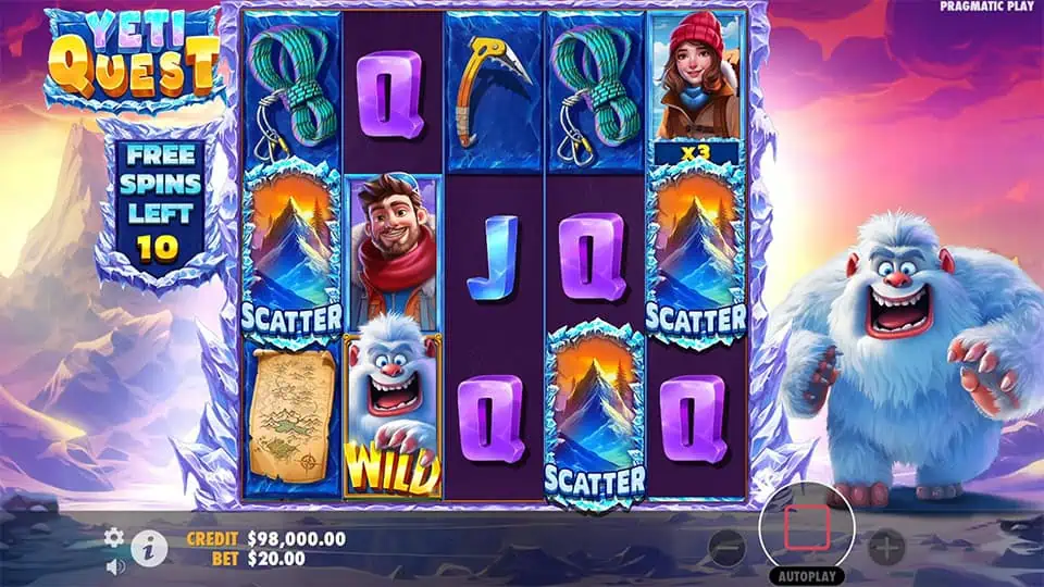 Yeti Quest slot free spins