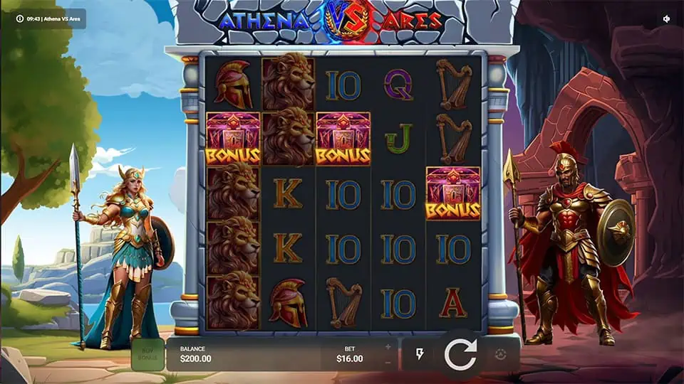 Athena VS Ares slot free spins