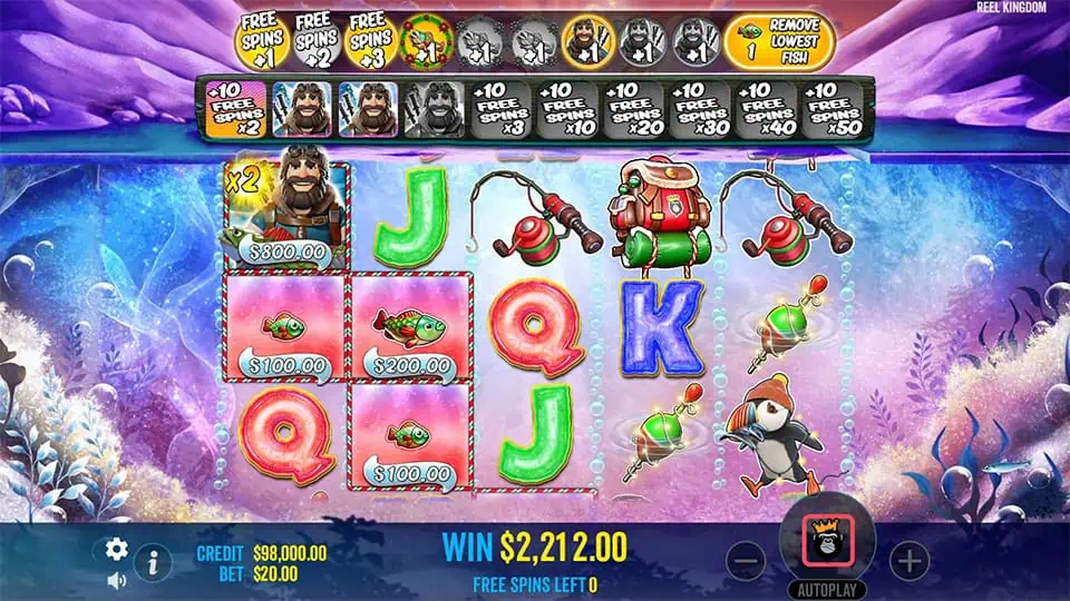 Big Bass Xmas Extreme slot feature fisherman