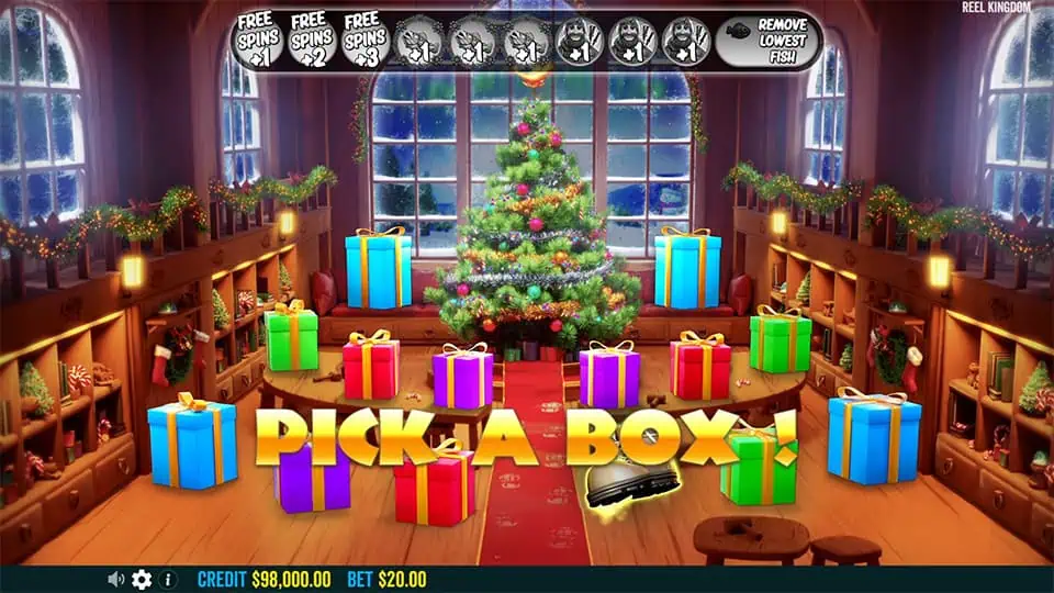 Big Bass Xmas Extreme slot feature pick a box