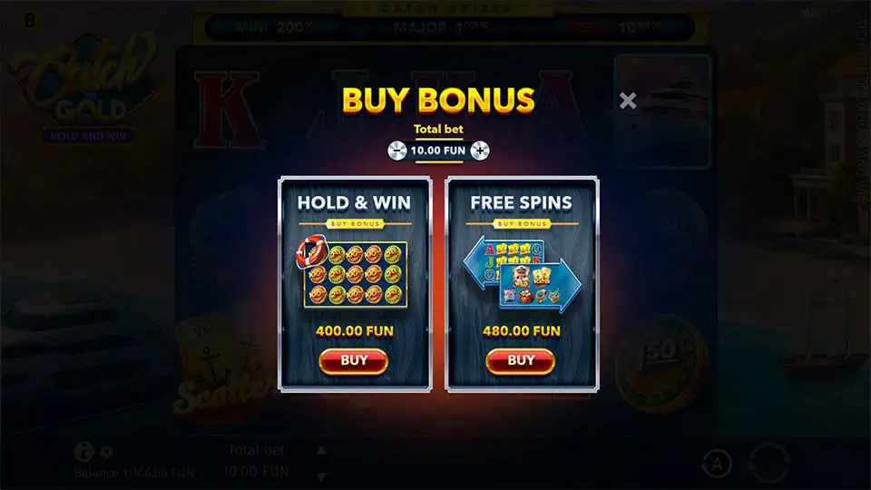 Catch the Gold Hold and Win slot bonus buy