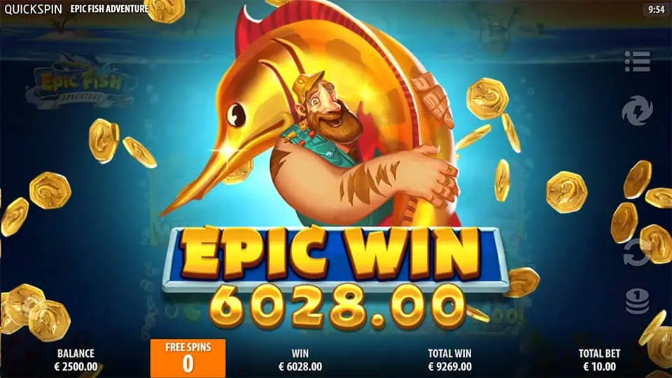 Epic Fish Adventure slot big win