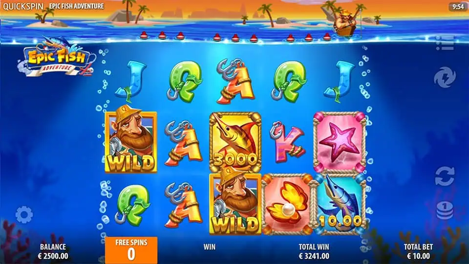 Epic Fish Adventure slot feature golden fish