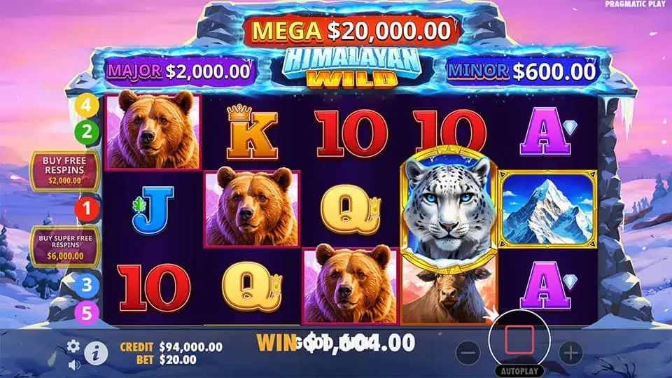 Himalayan Wild slot free spins