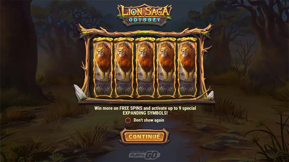 Lion Saga Odyssey slot features