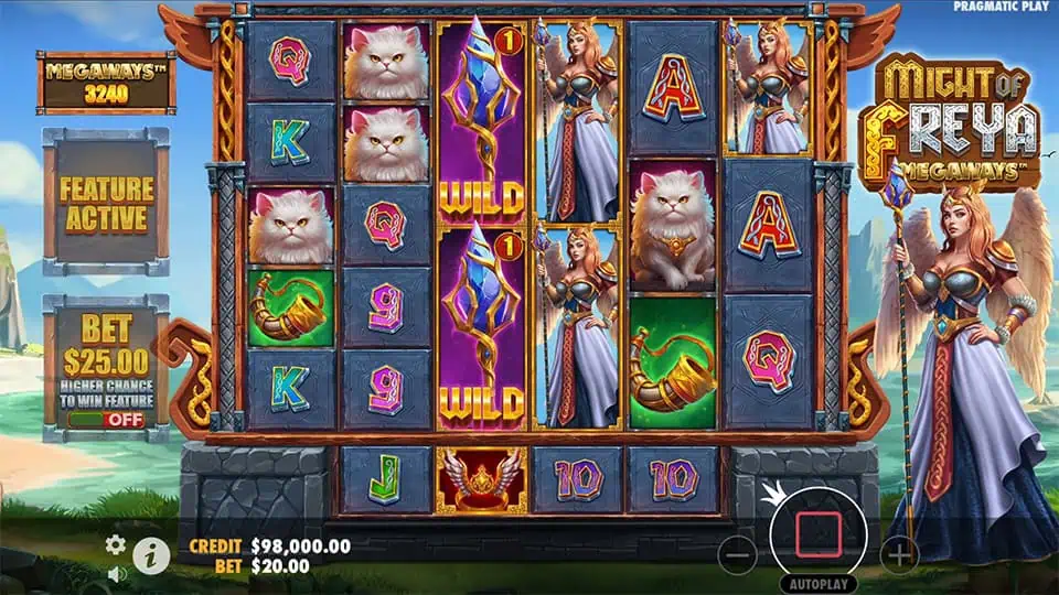 Might of Freya Megaways slot free spins