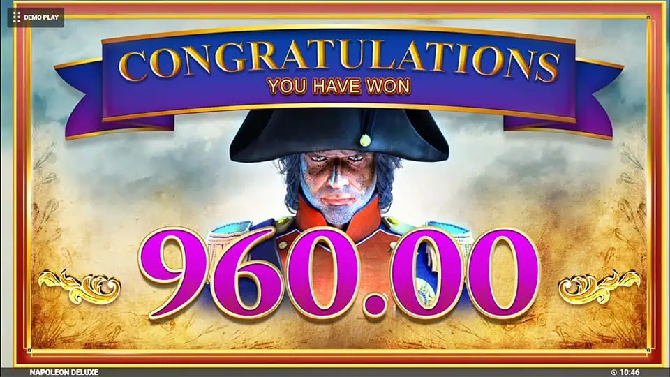 Napoleon Deluxe slot big win