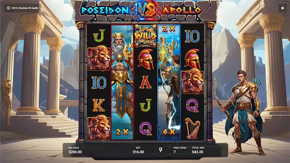 Poseidon VS Apollo slot feature expanding wild