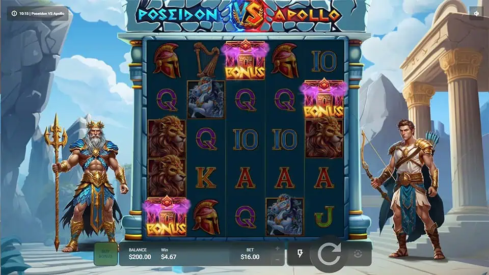 Poseidon VS Apollo slot free spins