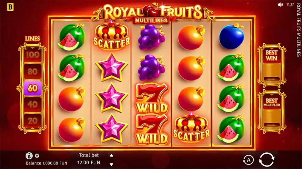 Royal Fruits MultiLines slot