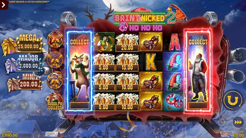 Saint Nicked 2 slot feature collect symbol