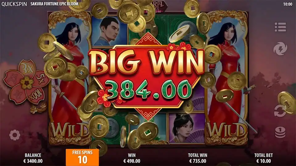 Sakura Fortune Epic Bloom slot big win