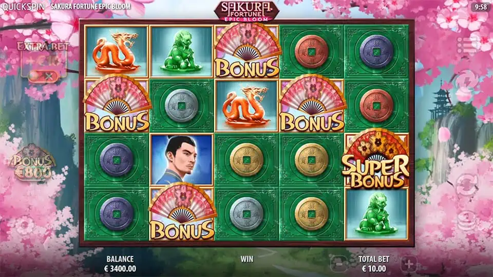 Sakura Fortune Epic Bloom slot free spins