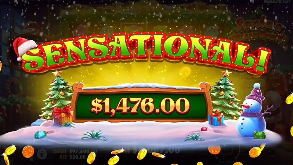 Santas Xmas Rush slot big win