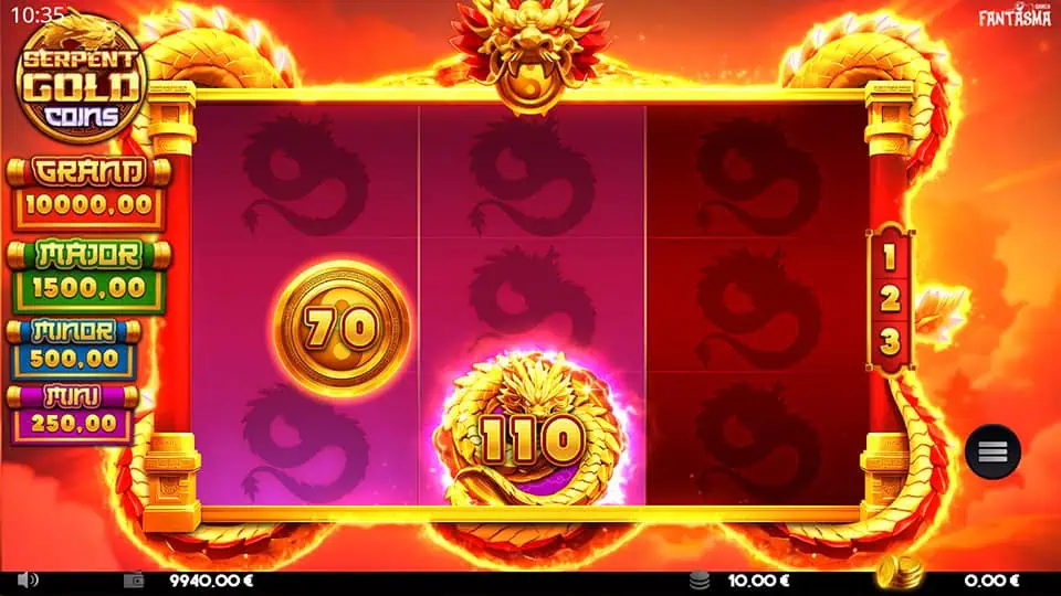 Serpent Gold Coins slot free spins