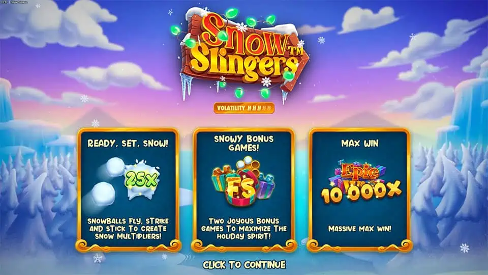 Snow Slingers slot features