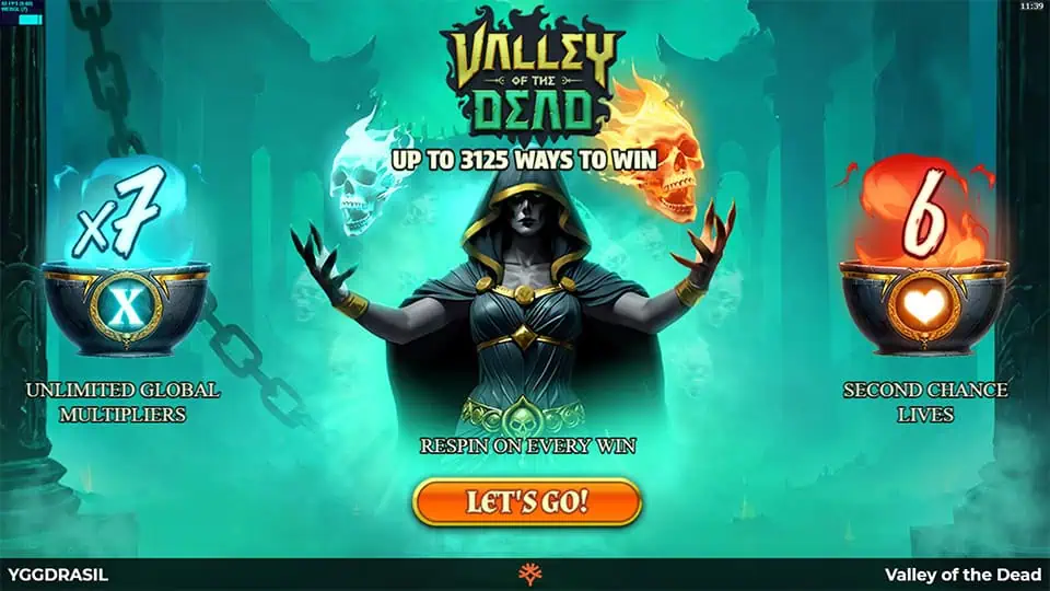 Valley of the Dead slot features