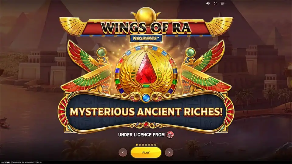 Wings of Ra Megaways slot features