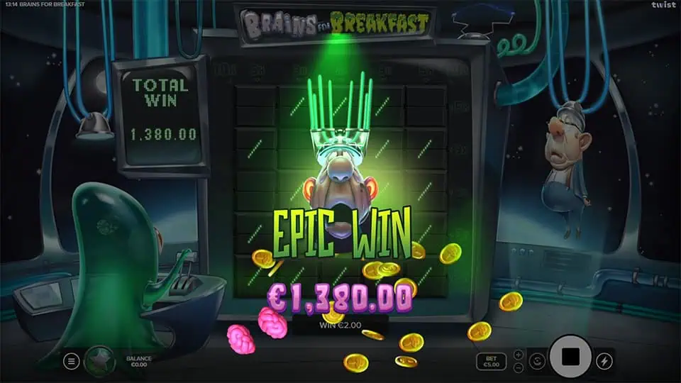 Brains for Breakfast slot big win