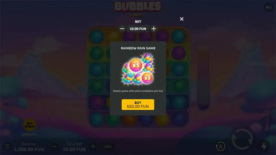 Bubbles slot bonus buy