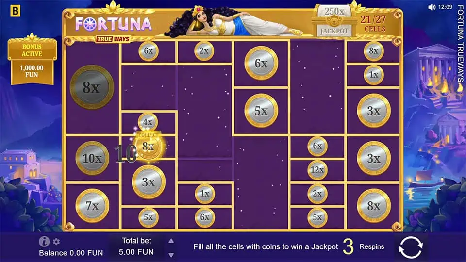 Fortuna Trueways slot feature collect