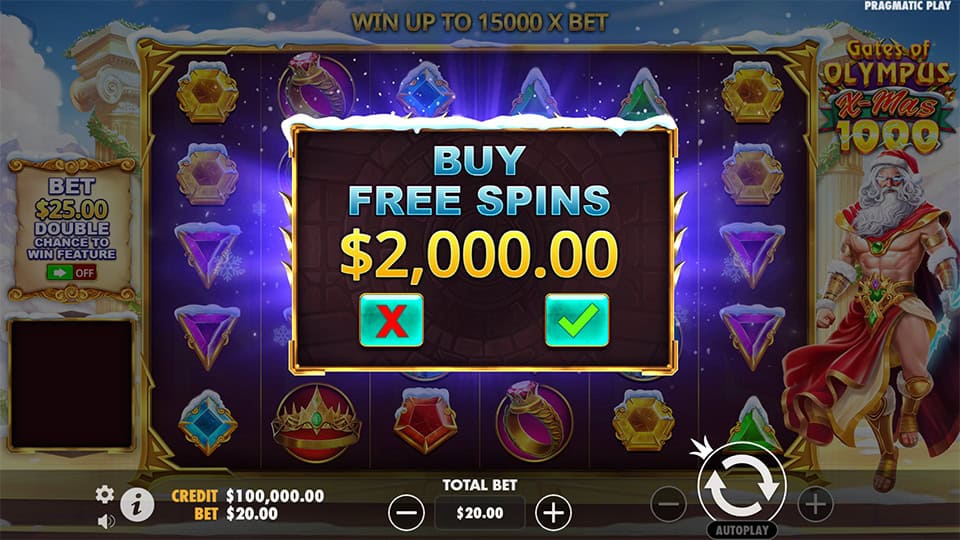 Gates of Olympus Xmas 1000 slot bonus buy